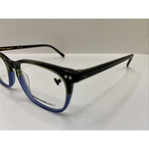 Marchon NYC Eyeglasses M-3509 206 Brown/Blue Designer Demo Lens Brown 51-17-145 - Picture 3 of 6